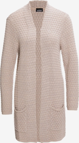 Goldner Knit Cardigan in Beige: front