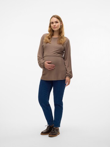 MAMALICIOUS Shirt in Brown