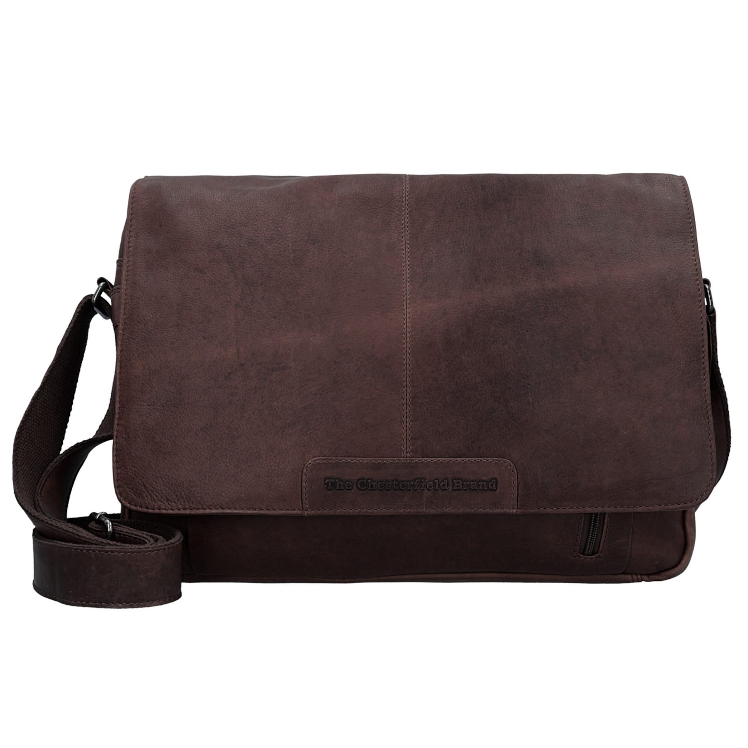 The Chesterfield Brand Messenger 'Richard' in dunkelbraun, Produktansicht