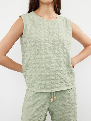 Trendyol - Calças de fato em verde