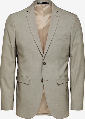 Coupe regular Veste de costume 'Liam' SELECTED HOMME en gris : devant