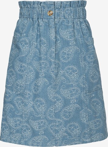 FRNCH PARIS Rok 'Leola' in Blauw: voorkant