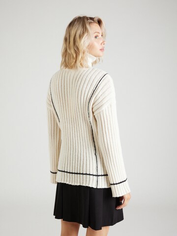 YAS Pullover 'MILLIE' in Beige
