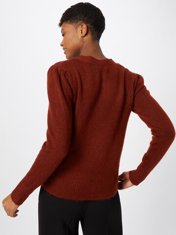 VILA Knit Cardigan 'Eshy' in Red