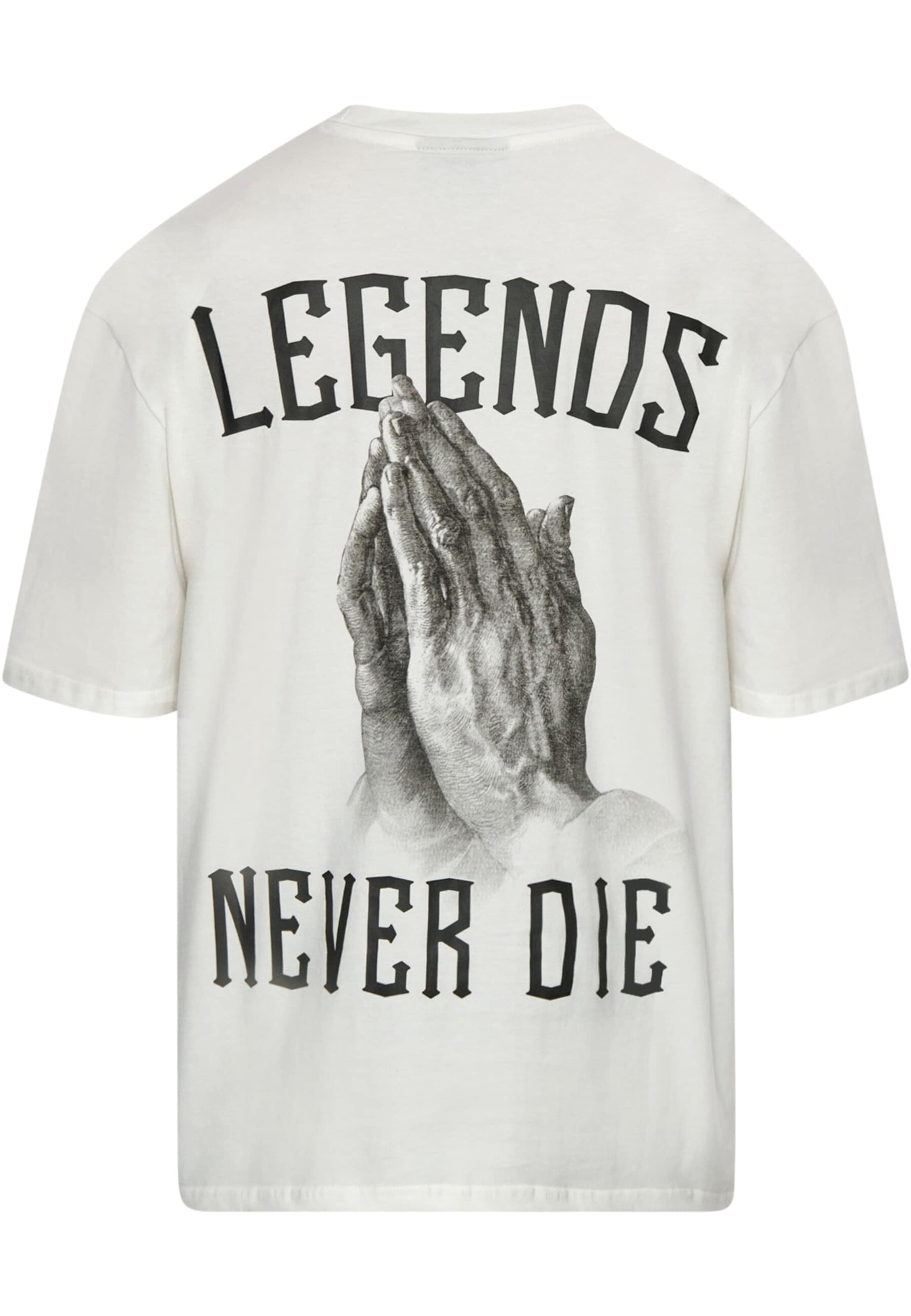 Tricou 'Legends Never Die' de la Dropsize pe bej