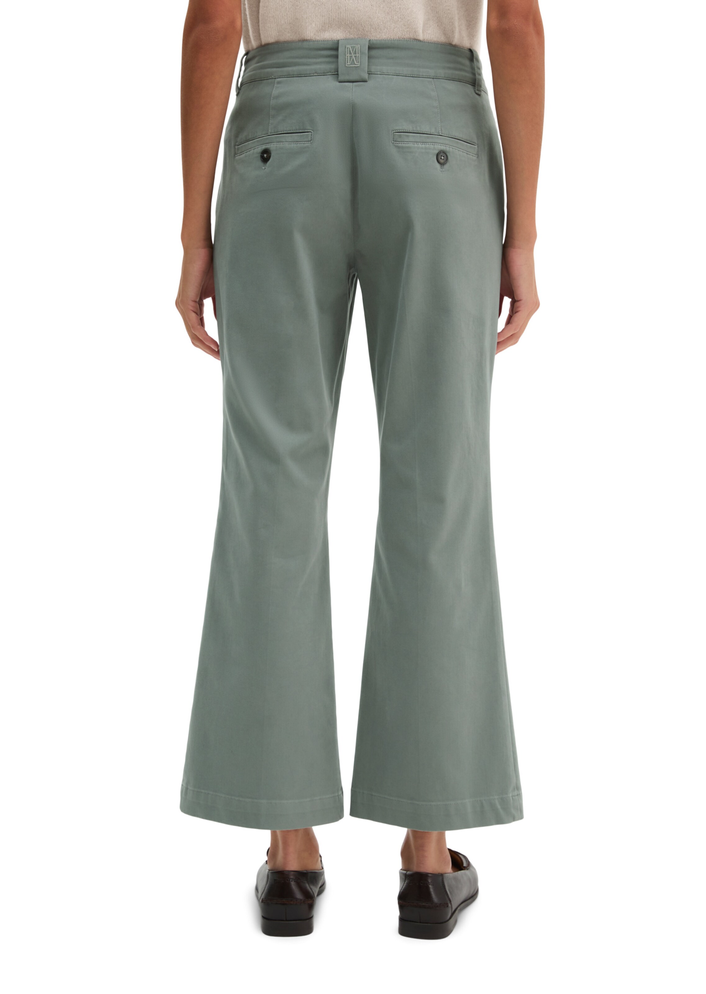 Marc O'Polo Flared Chino 'Marthe' in Blauw