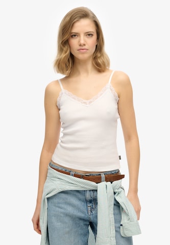 Superdry Top 'Essential' in White: front