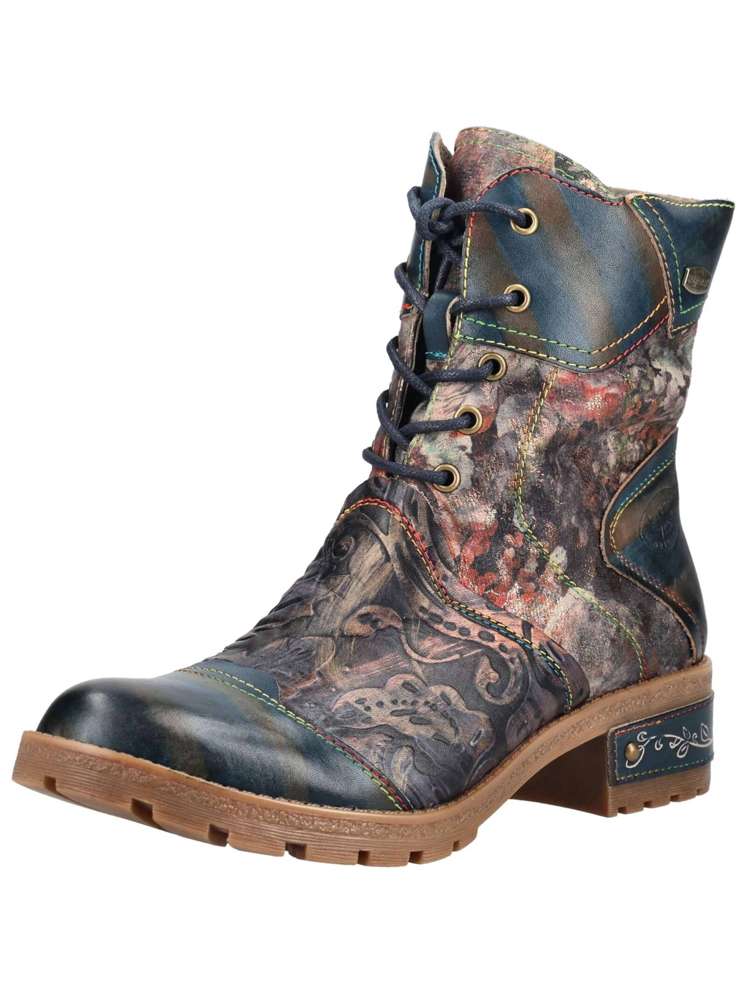 Bottines à lacets Laura Vita en bleu : devant