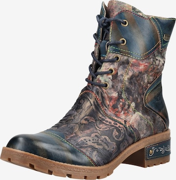 Bottines à lacets Laura Vita en bleu : devant