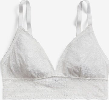 Polo Ralph Lauren BH ' Wireless Longline Bra ' in Wit: voorkant