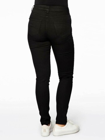 YOEK Slimfit Jeans 'STARS' in Zwart
