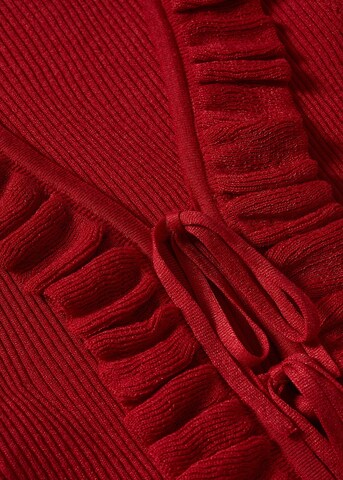 MANGO Strickjacke 'Moulin' in Rot