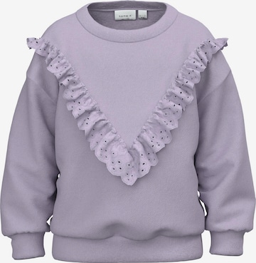 NAME IT Sweatshirt 'Siv' in Purple: front