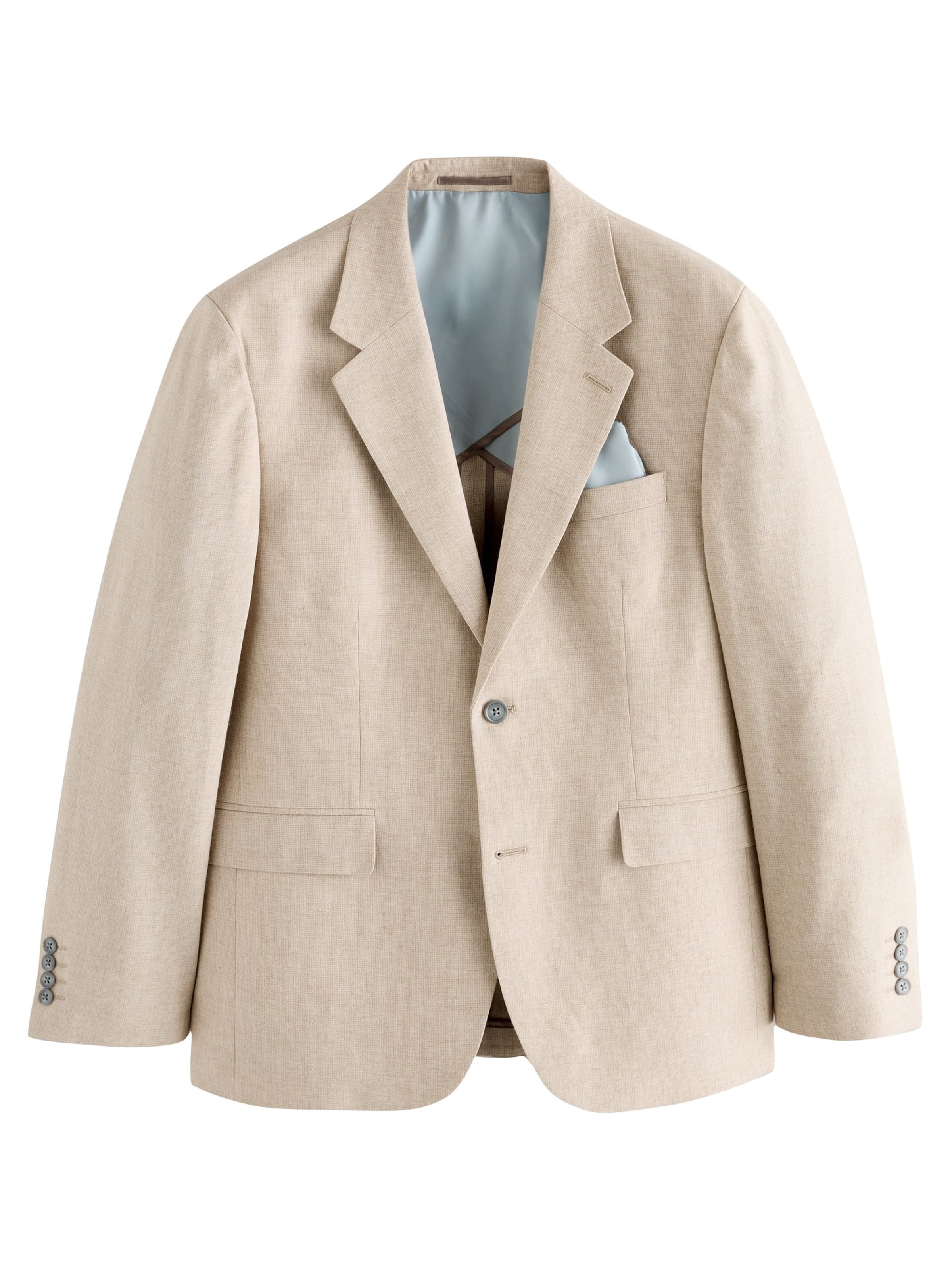 Next Regular Fit Sakko in Beige: Vorderseite