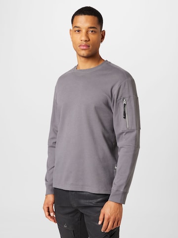 G-Star RAW Sweatshirt 'Tweeter' in Grey: front