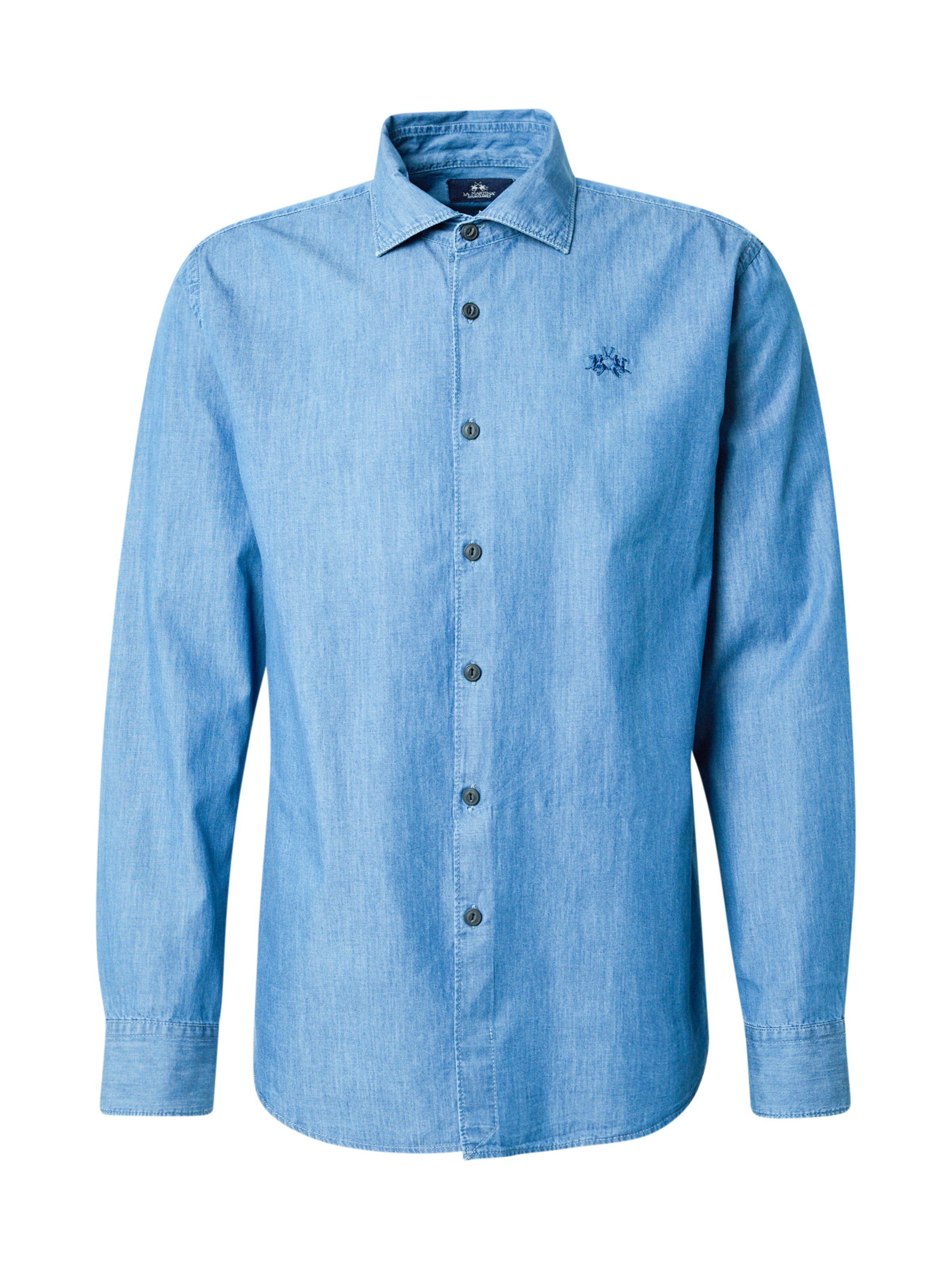 La Martina Regular fit Button Up Shirt in Blue: front