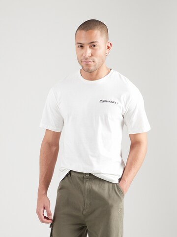JACK & JONES Футболка 'JJHAWAII' в Белый
