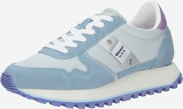 Sneaker bassa di Blauer.USA in blu: frontale