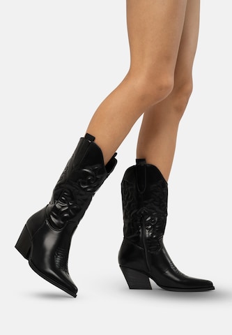 Salinyang Cowboylaarzen in Zwart: voorkant