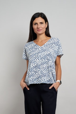 Seidel Moden Bluse in Blau: Vorderseite