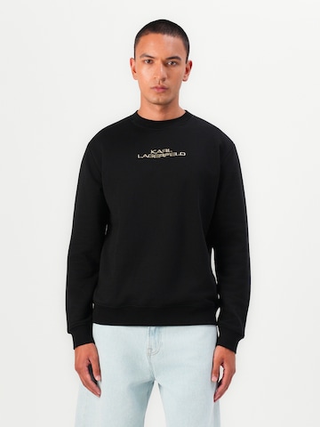 Karl Lagerfeld - Sudadera en negro: frente