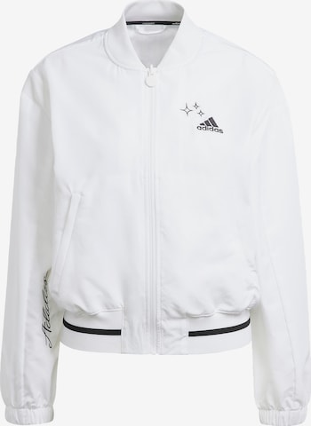 ADIDAS SPORTSWEAR Sportsjakke 'Scribble ' i hvid: forside