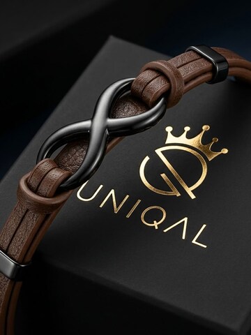 UNIQAL Armband 'INFINITY' in Bruin