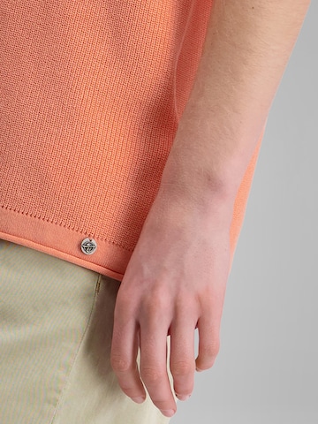 TIMEZONE Langarm-Strickpullover 'V-Neck' in Orange