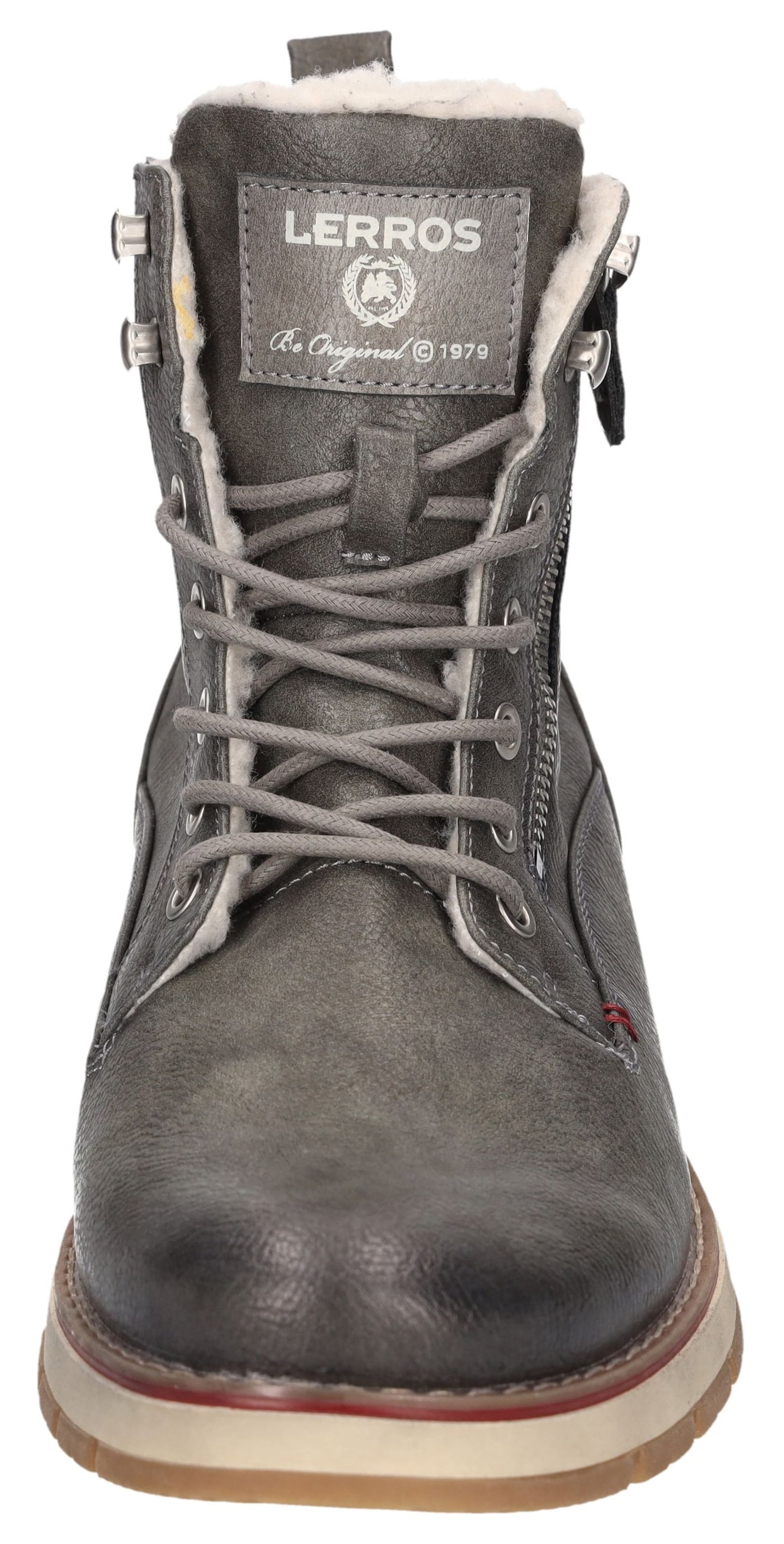 LERROS Lace-Up Boots in Grey