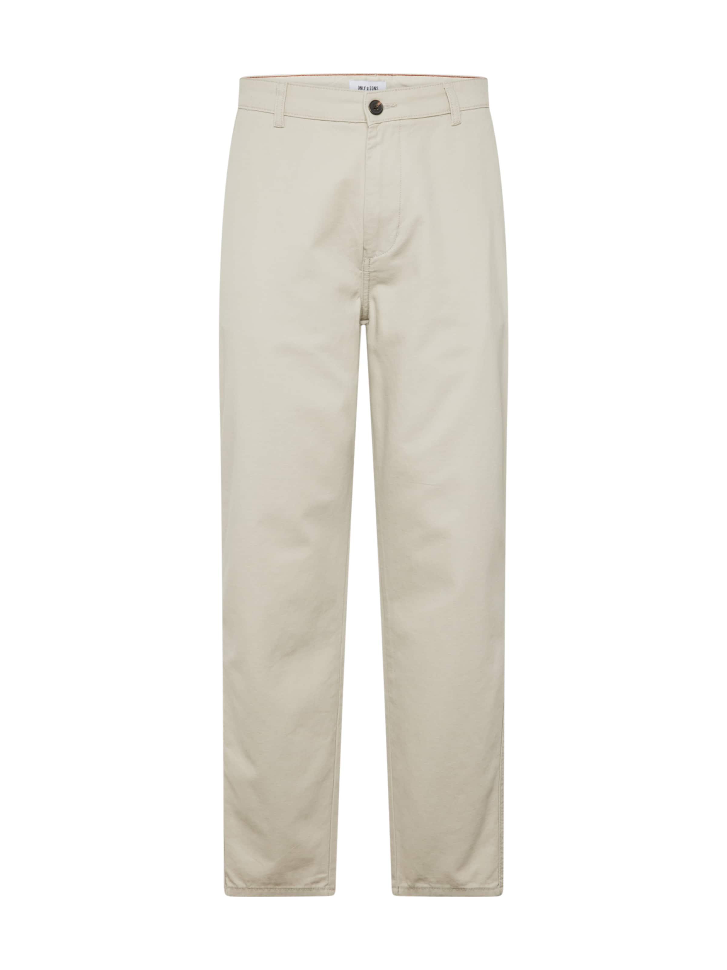 Only & Sons Tapered Chino Pants 'ONSLOU' in Beige: front