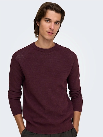 Only & Sons Свитер 'ONSHAY' в Красный