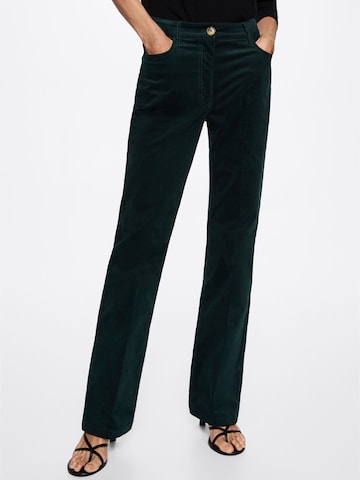 MANGO Lużny krój Spodnie 'CATALINA' w kolorze zielony: przód