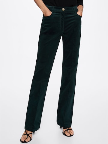 MANGO Loosefit Broek 'CATALINA' in Groen: voorkant