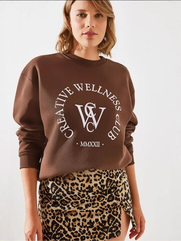 Sweat-shirt Bianco Lucci en marron