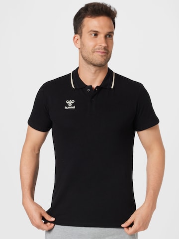 Hummel - Camiseta funcional en negro: frente
