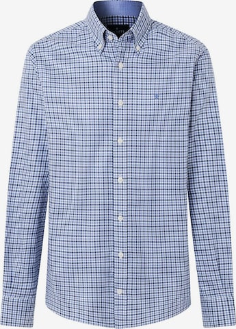 Hackett London Regular fit Button Up Shirt in Blue: front