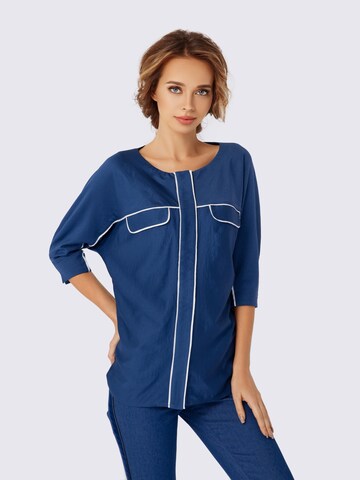 Anushka Blouse in Blue: front