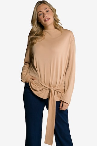 Ulla Popken Sweatshirt in Beige