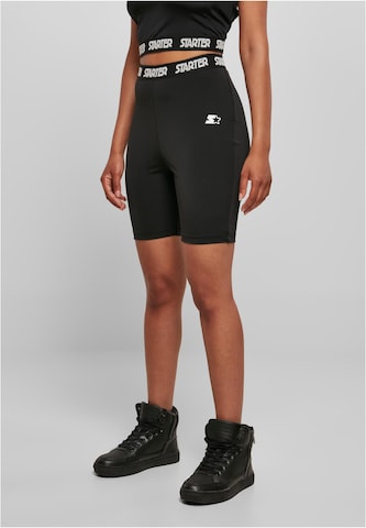 Coupe slim Pantalon de sport Starter Black Label en noir : devant