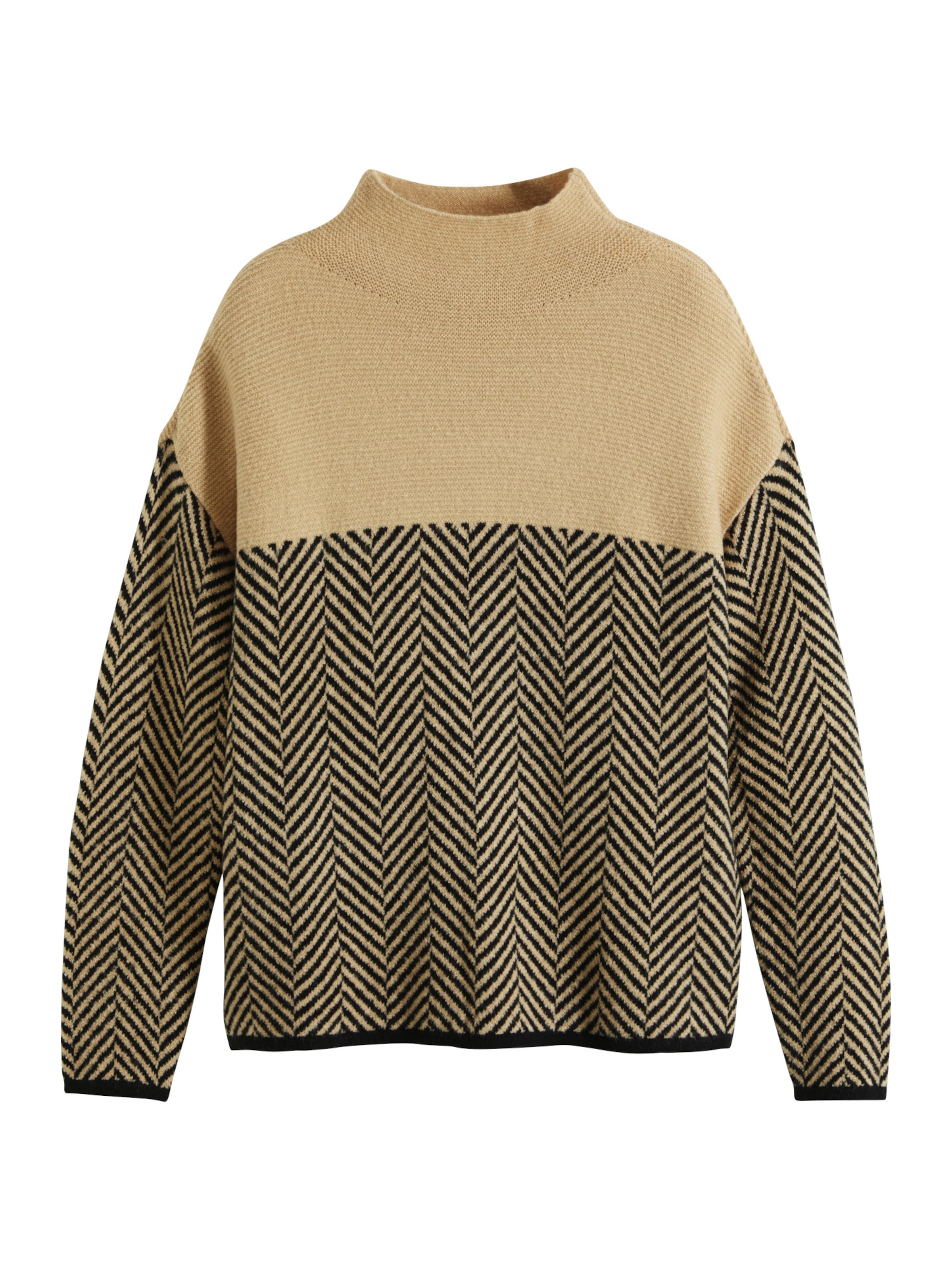 bonprix Sweter w kolorze beżowy: przód