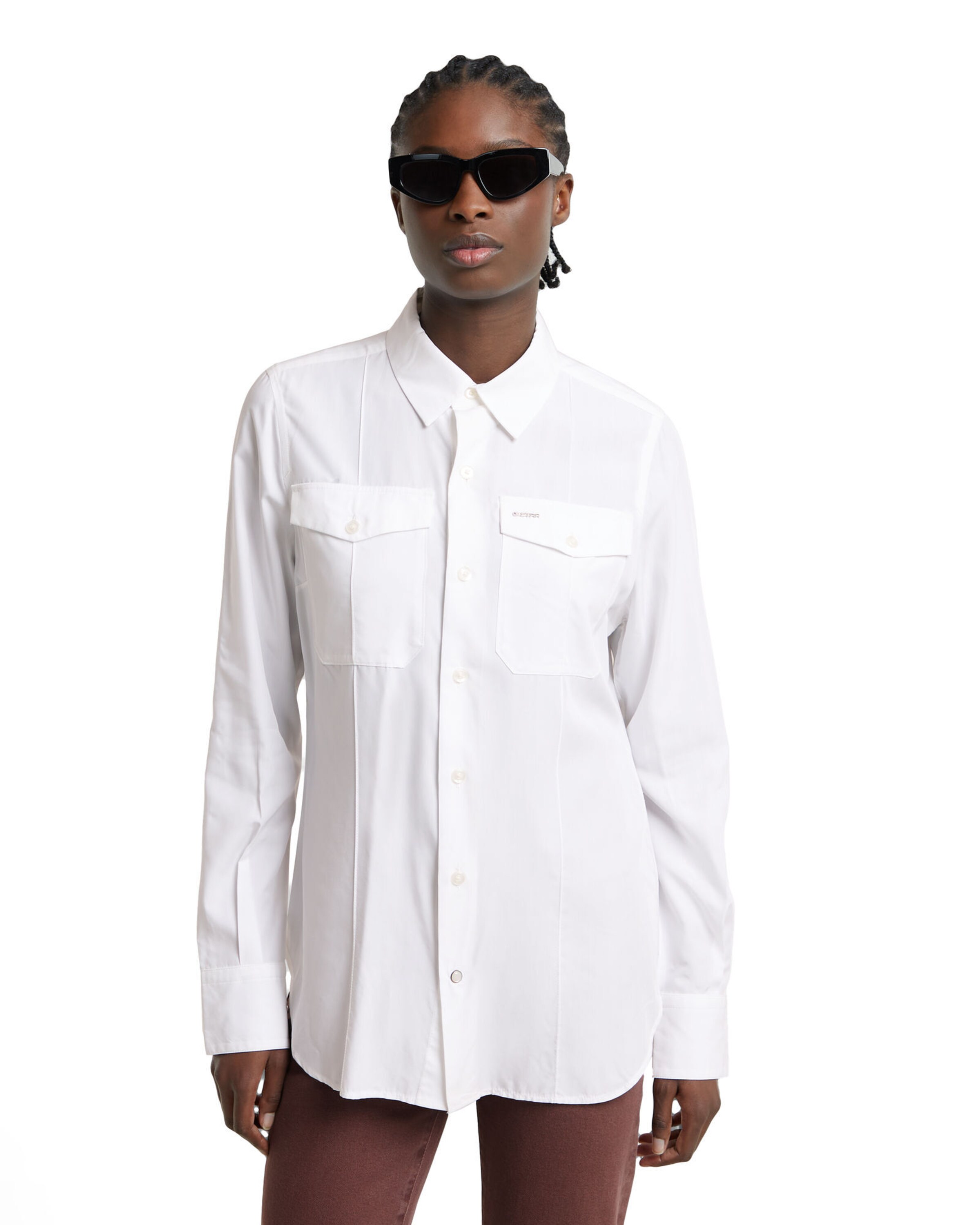 G-STAR Bluse in Weiß: Vorderseite