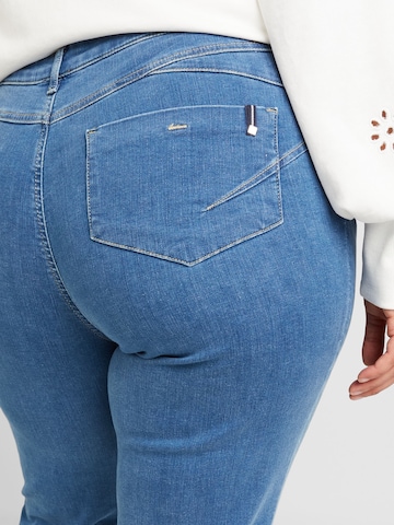 Slimfit Jeans 'SCILLI' de la Persona by Marina Rinaldi pe albastru