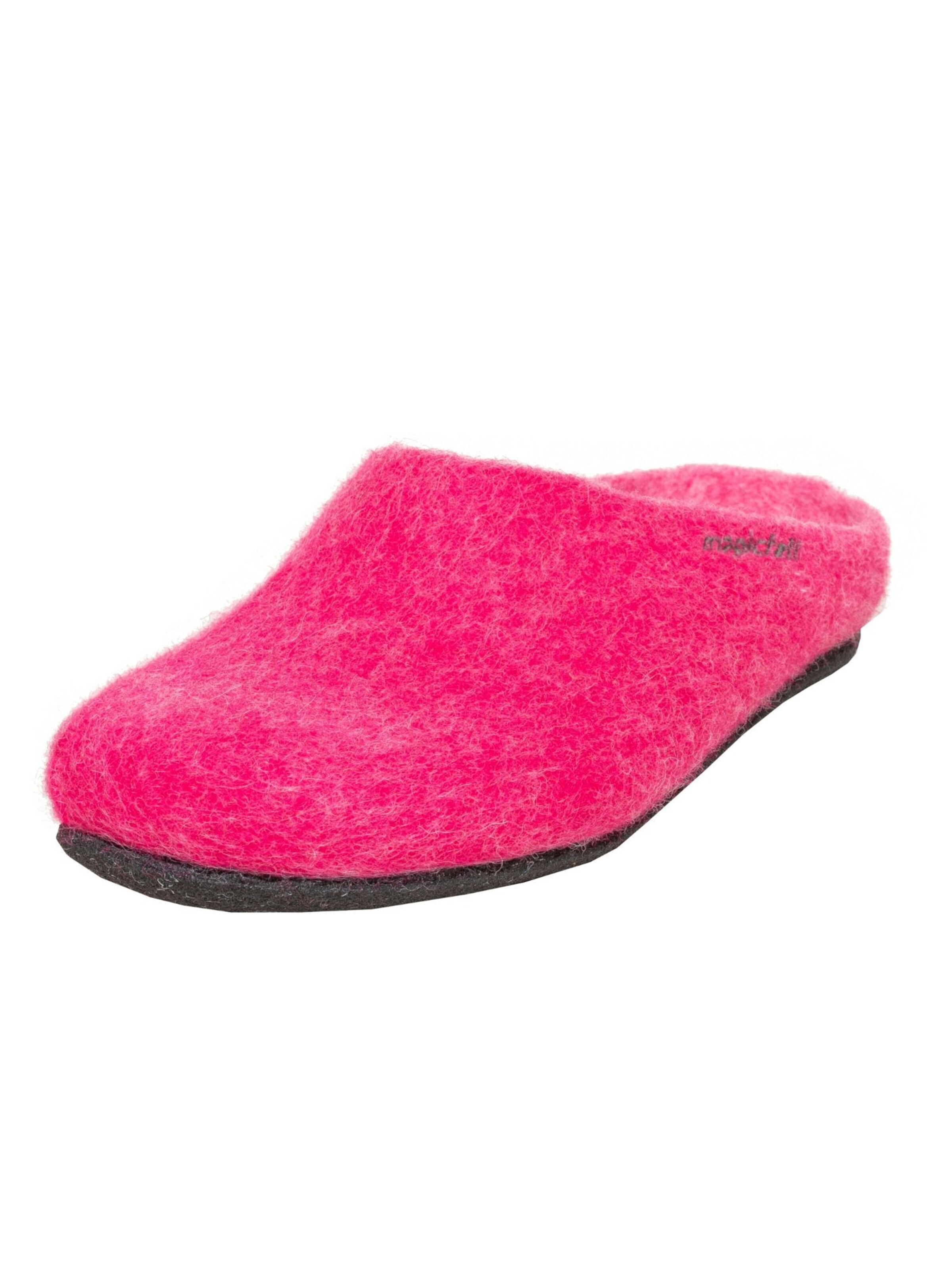 MagicFelt Hausschuh 'Filzpantoffel Magicfelt 709'‌‌‌ in Pink: Vorderseite