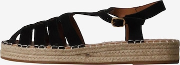 Sandalo di Findlay in nero: frontale