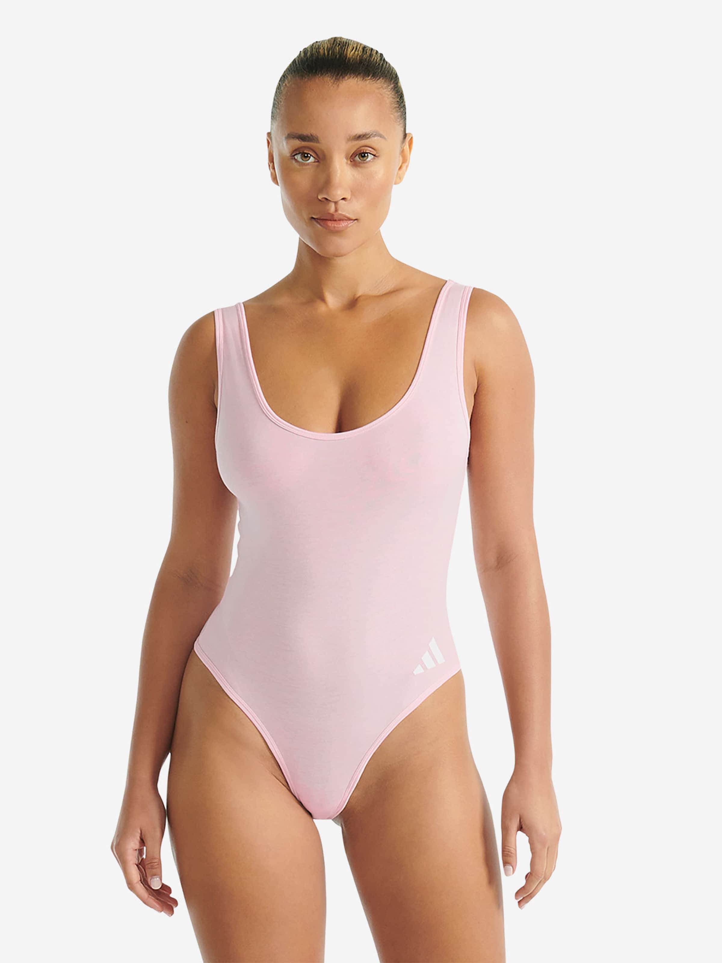 ADIDAS SPORTSWEAR Bodysuit ' Sport Active Essentials Cotton 3 Stripes ' in Pink