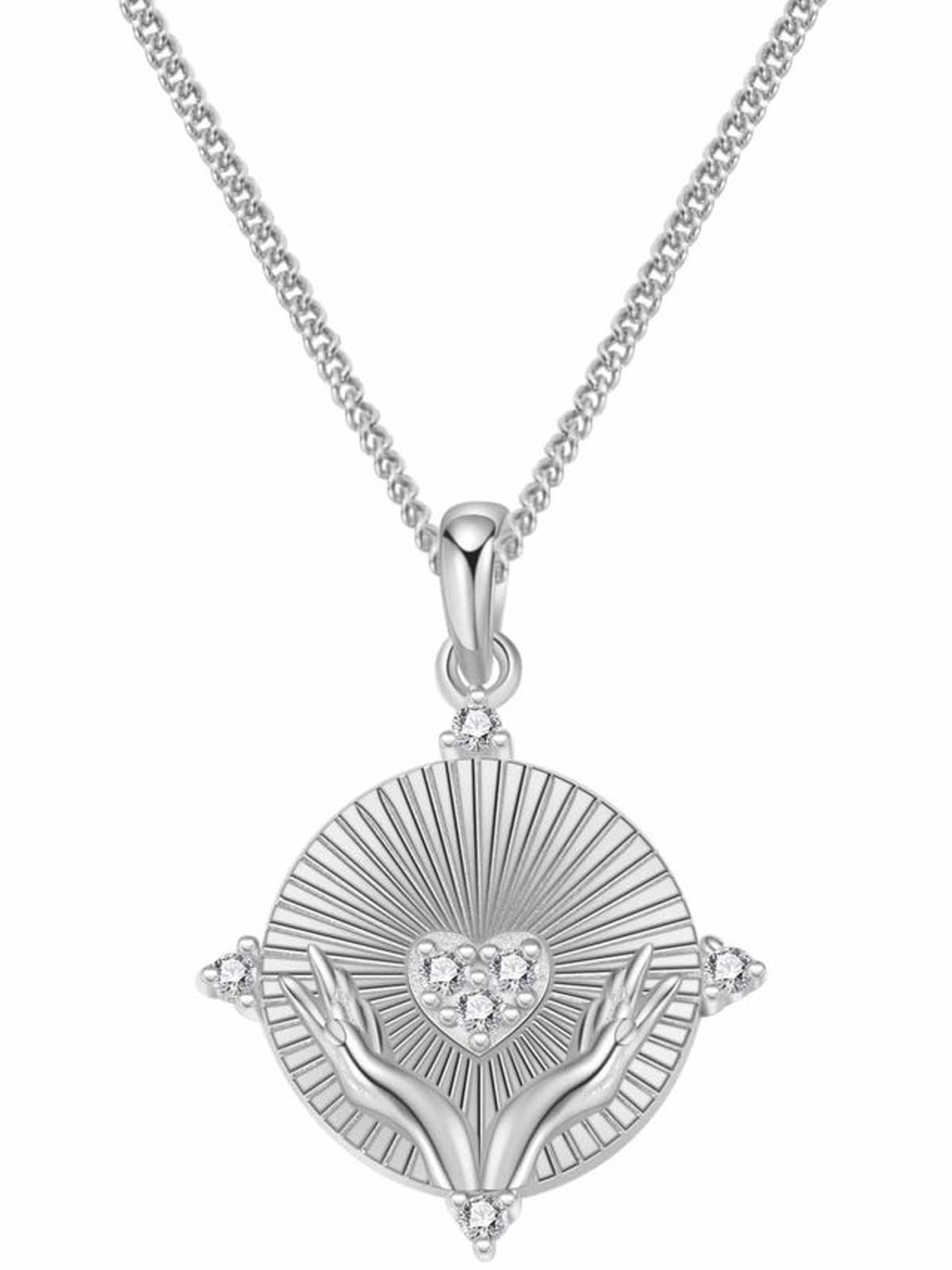 Hey Happiness Cadena 'Love' en plata, Vista del producto