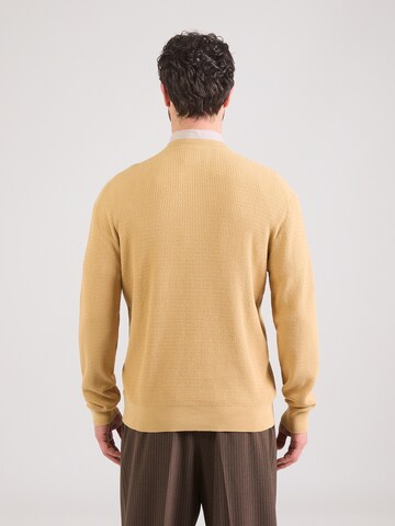 Calvin Klein Пуловер в жълто: отзад