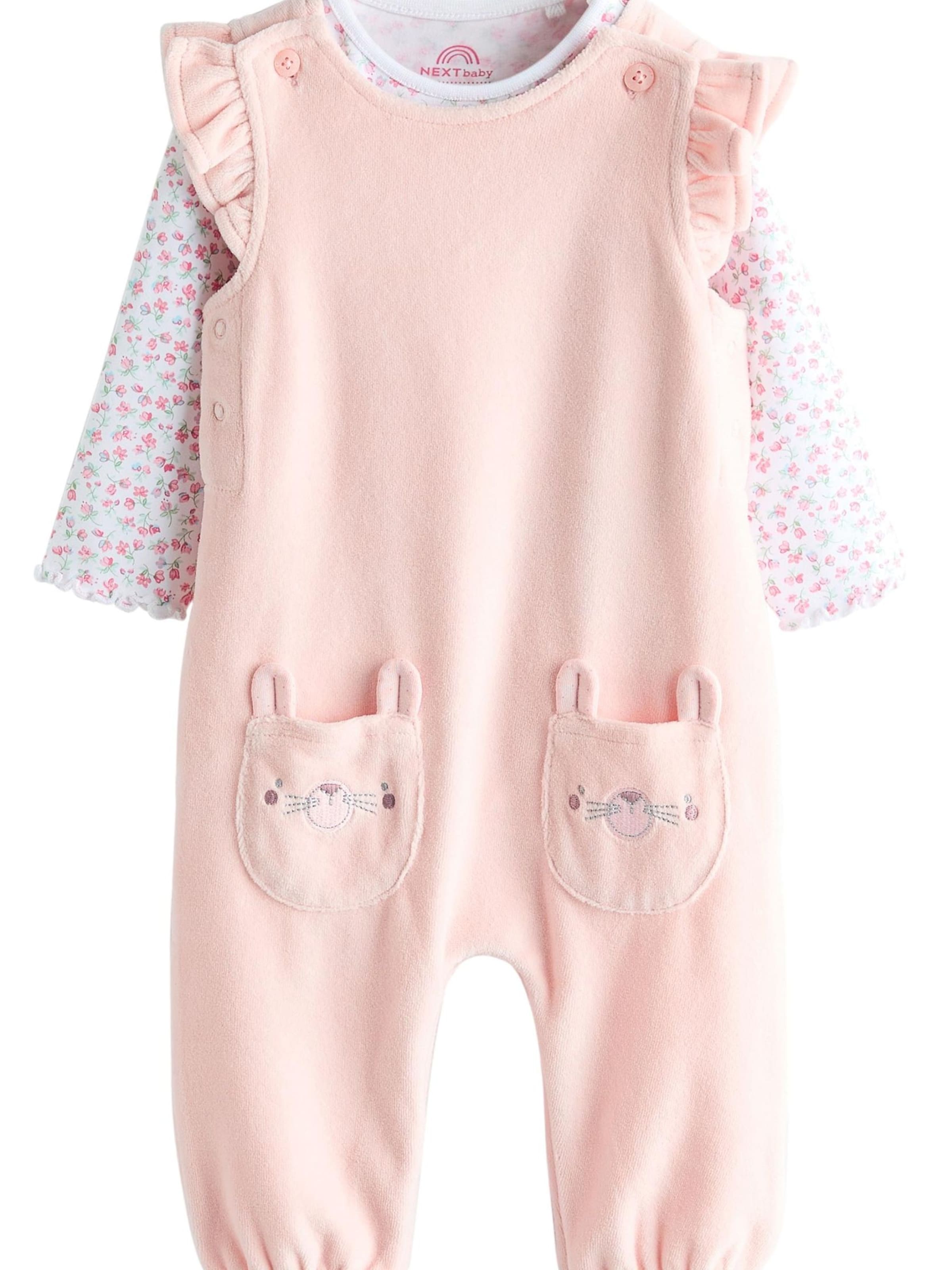 Barboteuse / body Next en rose : devant