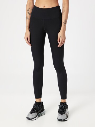 NIKE Skinny Fit Спортен панталон в черно: отпред