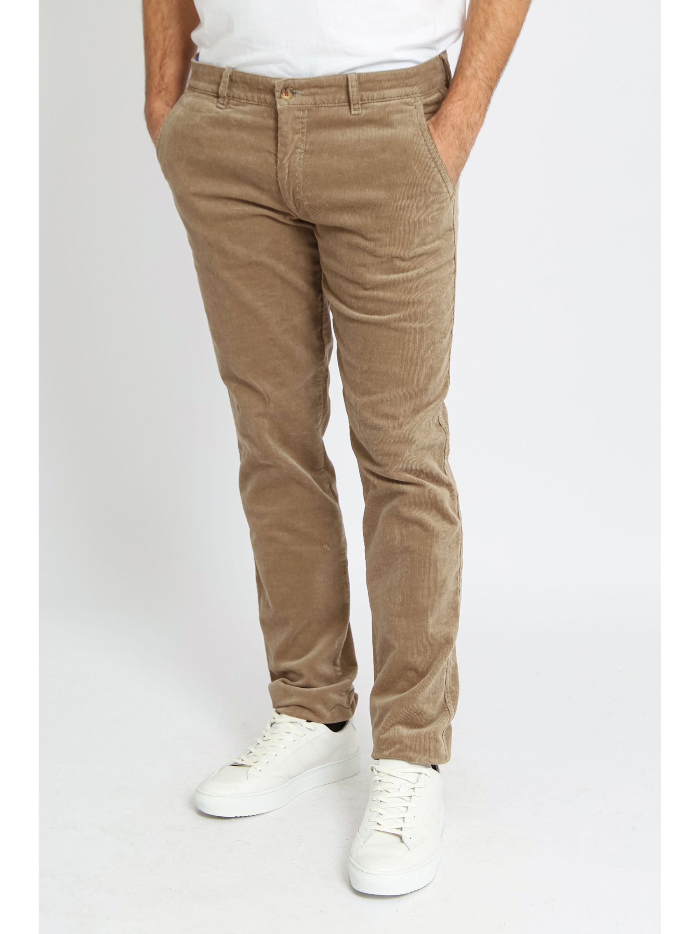 Suitable Regular Chino Pants 'Plato' in Beige